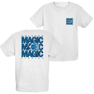 Blue 84 Unisex Kids Nba  Youth T-Shirt Frontback Press White 2 Sided